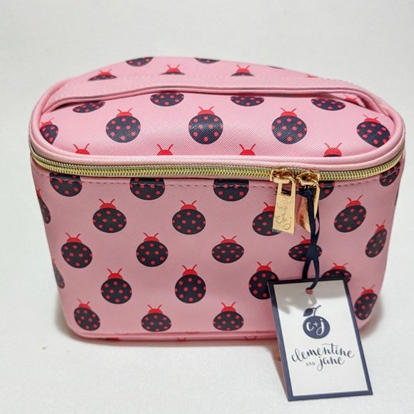 Clementine and Jane Bags Clementine And Jane Ladybug Large Cosmetic Bag Pink Poshmark